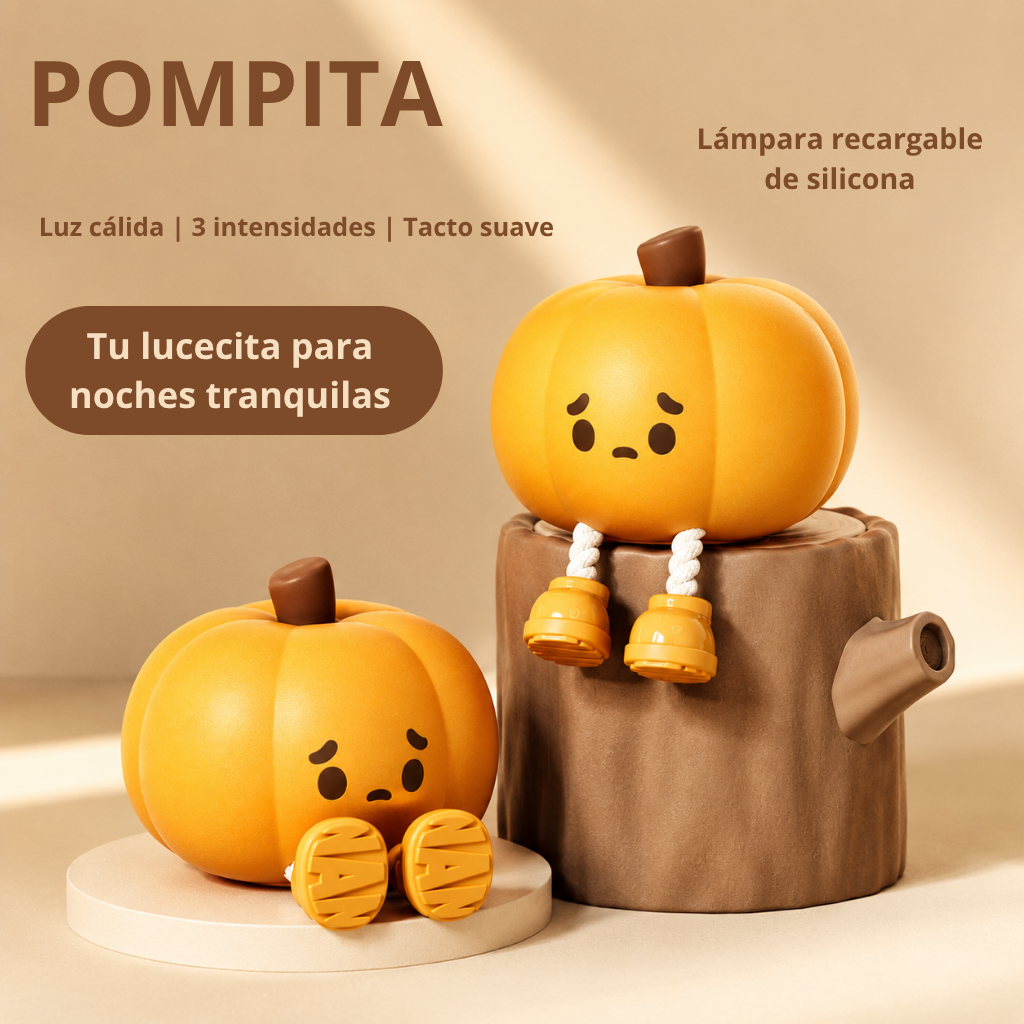 Pompita: una lucecita cálida para cerrar el día bonito.