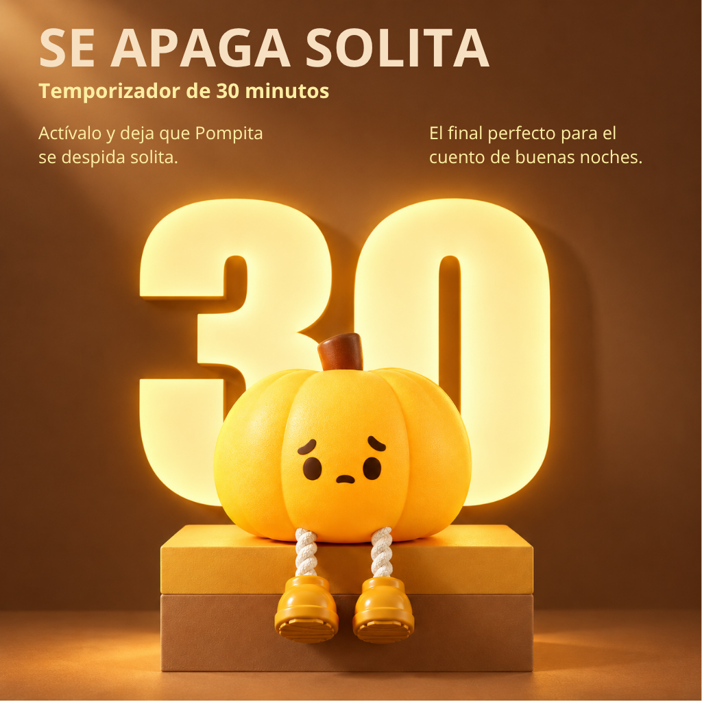 Pompita: una lucecita cálida para cerrar el día bonito.
