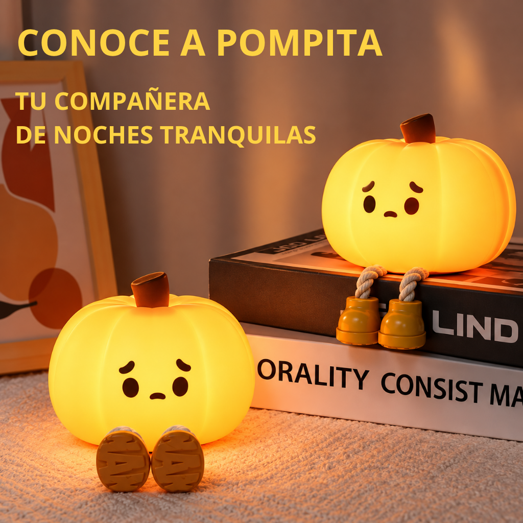 Pompita: una lucecita cálida para cerrar el día bonito.